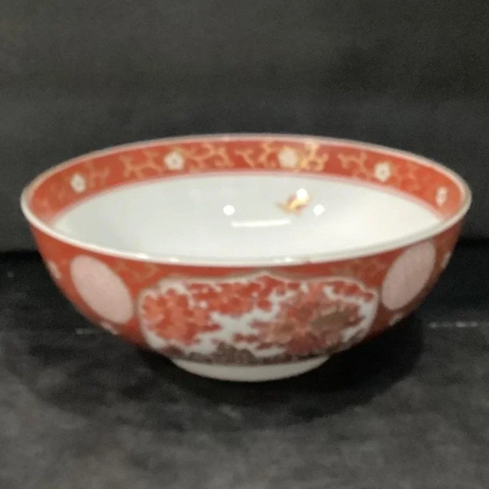 Imari‎ Japan Serving Bowl, Vintage Hand Painted Floral & Birds, Vegetable Dish
